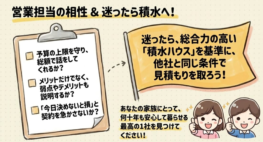 営業担当の相性と決め手