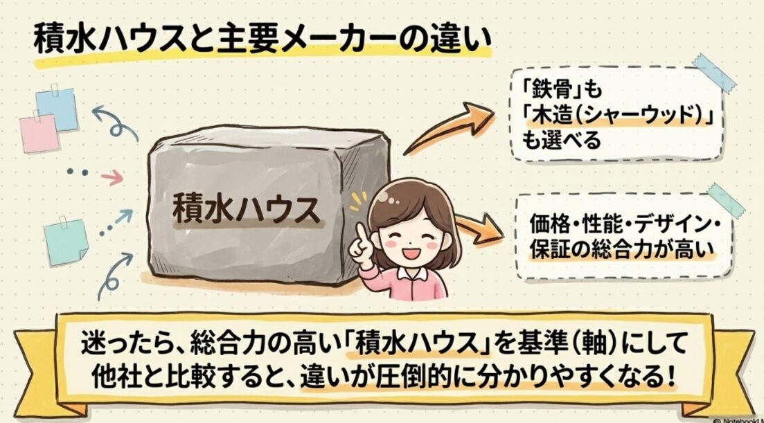 ハウスメーカー2社で迷ったら？積水基準