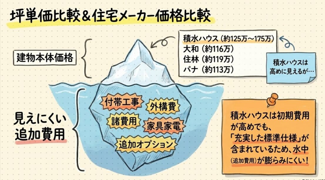 住宅メーカー価格比較