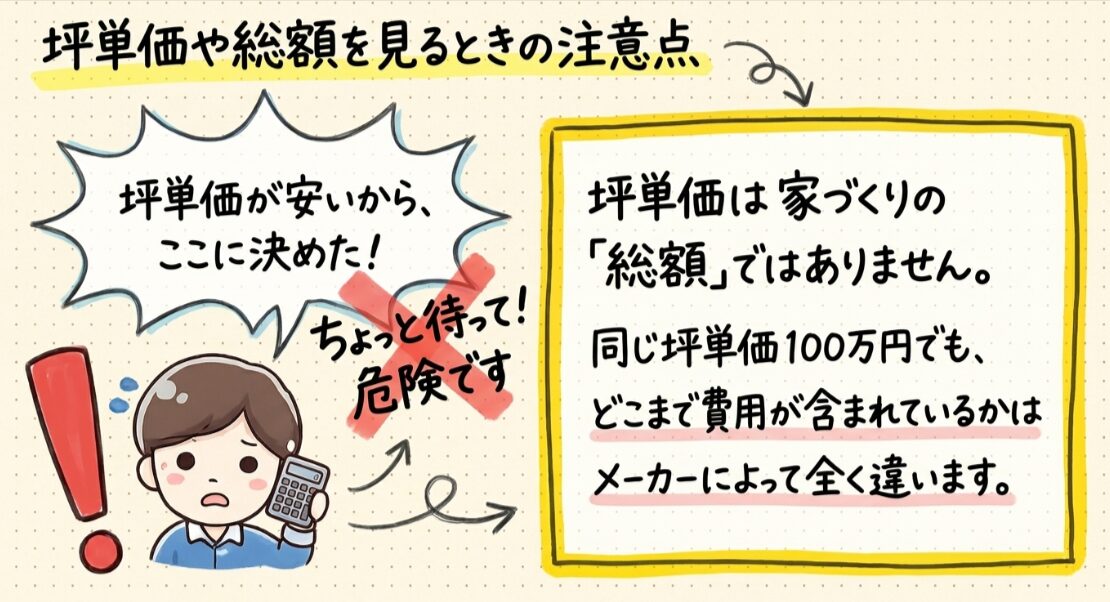 ハウスメーカー坪単価比較